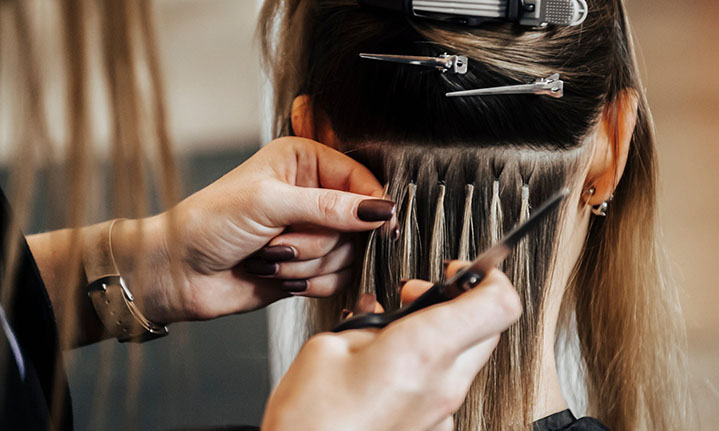 keratin hair,clips in hair, weft hair,microloop hair etc